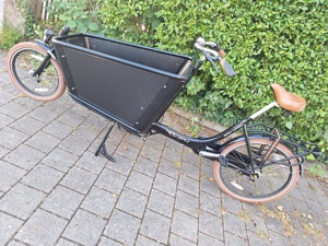 Lasten-Rad Troy easy Cargo 2-Rad bakfiets 3 Gang Shimano, ohne E-Motor, schwarz