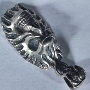 Sammlung Totenkopf Anhänger + Ohrstecker 925 Silber