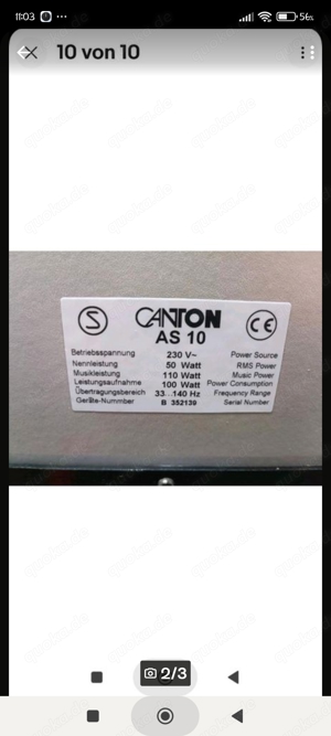 Canton Subwoofer 