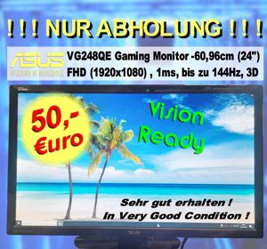 ASUS VG248QE Full HD Gaming Monitor-60,96cm (24") - NUR ABHOLUNG !!!