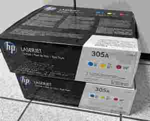 2x Set HP 305A CF370AM Tri Pack Toner (6 Toner) Tinte, Toner & Papier Tonerkassetten