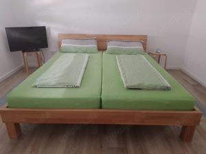 Bett 180x200 mit Rollrost und Matratzen