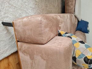 Wohnzimmer Couch, sandfarben, 9 Monate alt - Restgarantie