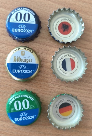 Kronkorken von Bitburger Euro 2024