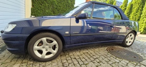 Peugeot 306 Cabrio 2.0, 132 PS, Leder cremefarben, blaues Verdeck, mit Motorschaden 