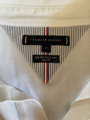 Original Tommy Hilfiger Herren Poloshirt,weiß, Gr.M,Slim Fit. 