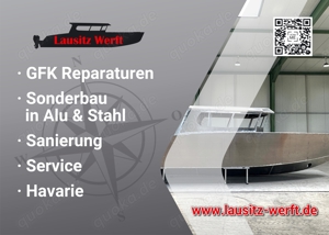 Reparatur Stahl Alu Boot Instandsetzung Sanierung Lackierung