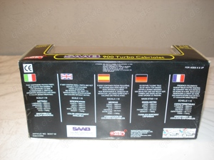 Anson Modellauto Saab 900 Turbo Cabriolet 1:18, neuwertig OVP Bild 11