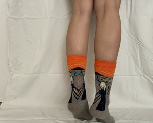 Verführerische Getragene Socken mit Motiv Bild 2