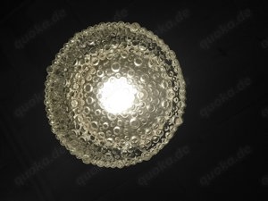 Chrom Pendelleuchte Bubbles Palisander 50er 60er Vintage retro Bild 3