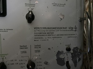 Verzerrungsmessgerät VZM-83 BN-83, Wandel & Goltermann  Bild 3