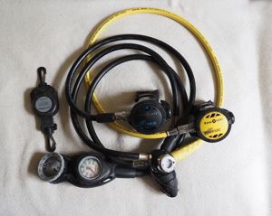 Atemregler Aqua Lung Titan LX Komplettset gebraucht mit Tasche