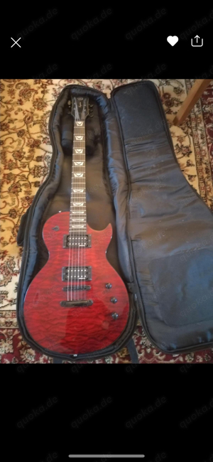 Schöne VGS Les Paul Eruption EMG Pickups + Tasche!