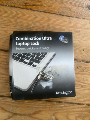 Combination laptop lock 