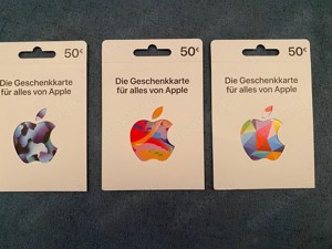 3 Apple Gift Cards