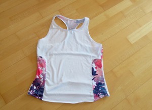 schönes weiß buntes  Tanktop Sport Domyos Größe 38   40