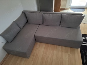  Ecksofa Schlafsofa Couch Grau B 205 H 37 T 83