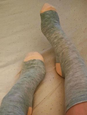 Getragene Socken 