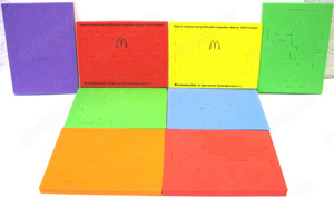 McDonald's Puzzle aus Schaumstoff - 8 Stück je 12cm x 9cm x 8mm