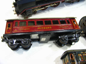Märklin spur 0 dampflok e66 12920 20volt + 3x 4achs personenwagen ah392 Bild 5