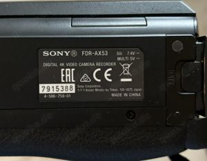 Sony FDR-AX53 4K Video Camcorder, Schwarz, Zeiss Objektiv Bild 3