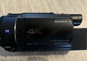 Sony FDR-AX53 4K Video Camcorder, Schwarz, Zeiss Objektiv Bild 7