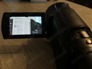 Sony FDR-AX53 4K Video Camcorder, Schwarz, Zeiss Objektiv Bild 4