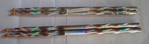 Hot Sticks MACROLUS HOLOGRAPHIC SERIES Premium Hickory USA Drum Sticks, metallic, Rainbow-Effekt NEU Bild 2
