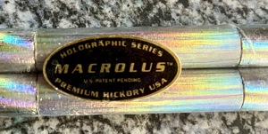 Hot Sticks MACROLUS HOLOGRAPHIC SERIES Premium Hickory USA Drum Sticks, metallic, Rainbow-Effekt NEU Bild 3