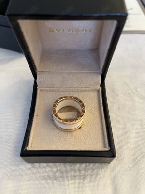 Bvlgari B-Zero 1 Ring Rosegold mit weißer Keramikeinlage AN855564 Bild 4