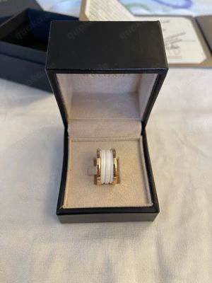 Bvlgari B-Zero 1 Ring Rosegold mit weißer Keramikeinlage AN855564 Bild 2