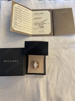 Bvlgari B-Zero 1 Ring Rosegold mit weißer Keramikeinlage AN855564 Bild 6