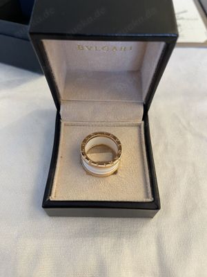 Bvlgari B-Zero 1 Ring Rosegold mit weißer Keramikeinlage AN855564 Bild 5