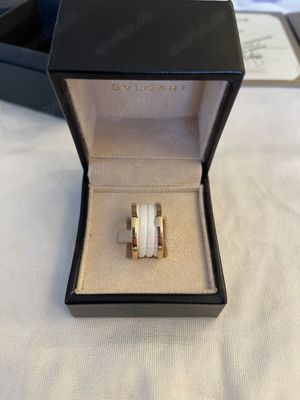 Bvlgari B-Zero 1 Ring Rosegold mit weißer Keramikeinlage AN855564 Bild 3