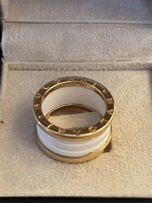 Bvlgari B-Zero 1 Ring Rosegold mit weißer Keramikeinlage AN855564