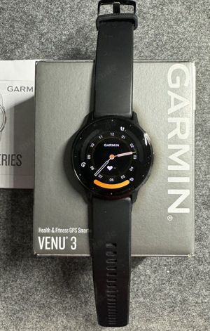 Garmin Venu 3 45 mm schiefergrau am Silikonarmband schwarz [Wi-Fi]