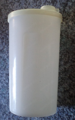 ORIGINAL TUPPERWARE Kanne   Kännchen   Behälter # 640-9, weiß, ca. 500 ml, Höhe ca. 15 cm, wie NEU Bild 2