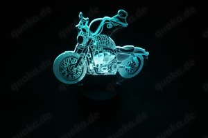 USB 3D LED-Leuchte Lampe Motorrad Motorbike Fernbedienung