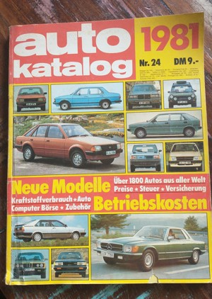 Auto Katalog 1980 81 - Ausgabe Nr. 24