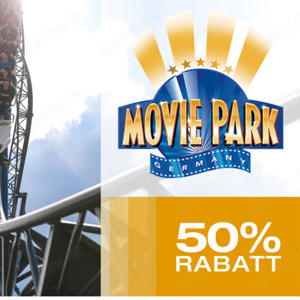 Movie Park 50 Prozent Rabatt bis 8 Tickets Moviepark Gutschein