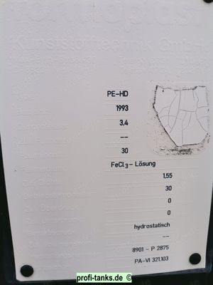 P427 gebrauchter 30000 Liter PEHD-Tank Kunststofftank doppelwandig AHL-Tank ASL-Tank EisenIIIChlorid Bild 6