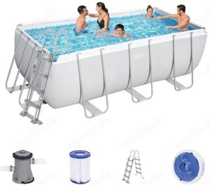 Bestway Power Steel Frame Pool Set 412x201x122cm Neu