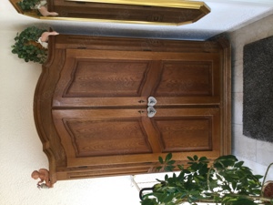 Dielenschrank, Kleiderschrank Eiche Massivholz Dielenschrank Möbel Schrank massiv