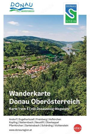 Donauwanderkarte, Oberösterreich zu verschenken