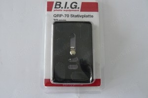 NEUE B.I.G. QRP-70 STATIVPLATTE 70mm,Schnellkupplung