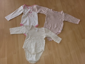 3 Baby Mädchen Langarm Bodies Größe 80-86