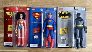 Mego Figuren DC Batman Superman Wonder Woman