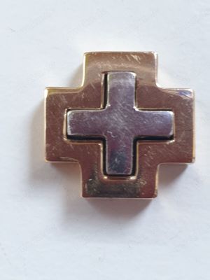 CHRIST KREUZ ANHÄNGER mit Brillanten Ca.0,50 Ct In 585er bicolor Bild 4