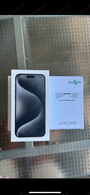 iPhone 15 Pro Max 256 GB versiegelt 