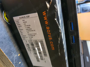 QWERTY Gigabyte Aorus 15P XD RTX3070 64GB 1TB 240Hz i7-11800H Bild 6